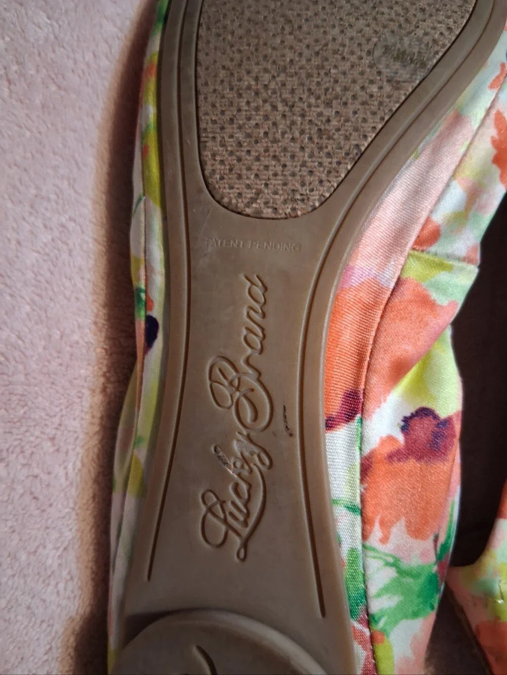 Ballet Summer Flats Size 7.5M  Emmie Floral Cottagecore Slip-on Elastic Travel